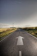 Asphalt road in country Asphalt road in country