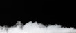 fog isolated on black