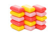 Stack of soap isolated on the white Stack of soap isolated on the white