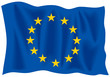 Waving flag of European Union Waving flag of European Union
