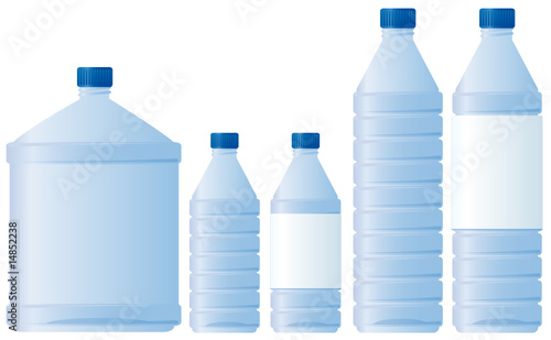Vector: Bouteilles d'eau Bouteilles d'eau