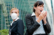 Businesswomen With Cold