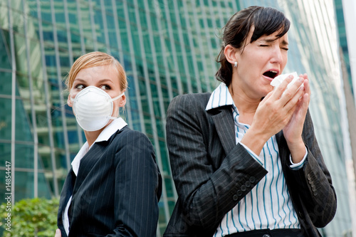 Businesswomen With Cold