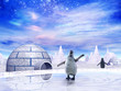 Illustration: Penguins in Antarctica Penguins in Antarctica