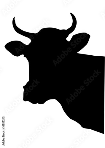 cow head silhouette