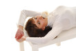 Photo: woman laying on table woman laying on table
