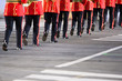 Legs of British military band
