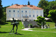 Tivoli Castle and statue Slovenia Ljubljana