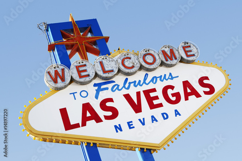 Photo: Las Vegas Welcome Road Sign Las Vegas Welcome Road Sign