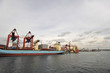 Cargo ships at harbor