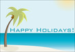 Happy Holidays business postcard