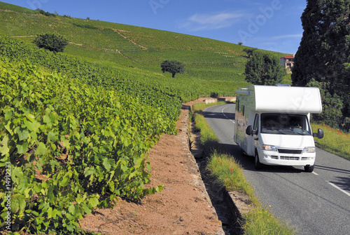Caravan on its way in France