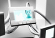 Small LCD with woman