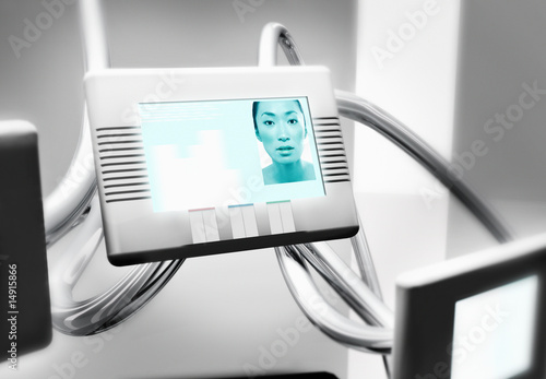 Photo: Small LCD with woman Small LCD with woman