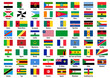 Länderflaggen Afrika mit Ländernamen