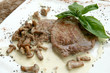 Veal with chanterelle mushroom sauce