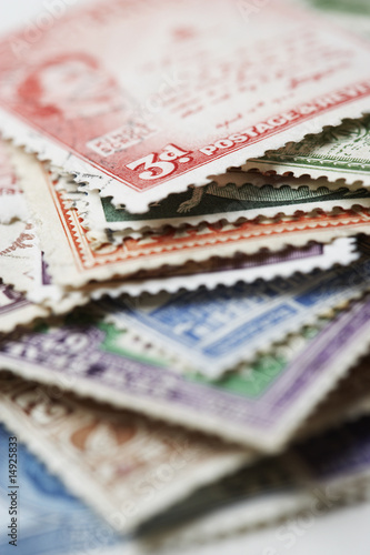 Foto: Pile of Postage Stamps Pile of Postage Stamps