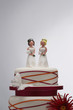 Bridesmaid Figurines on Wedding Cake