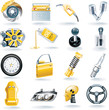 Vector car parts icon set Vector car parts icon set