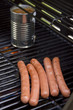 Grilled Hot Dogs and Beans