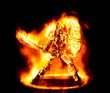 fiery sketon warrior