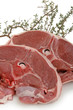 côtes d'agneau, viande crue