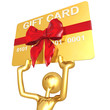 Gold Guy With Gift Card Gold Guy With Gift Card