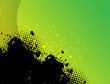 Black blot on green