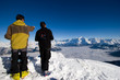 Massif du Mont Blanc depuis le col des Verts