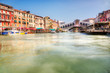 Venice Grand Canal and Realto bridge view