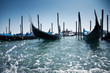 Gondolas at the wharf