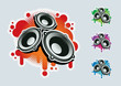 Speaker symbol set.