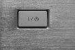Rough aluminum panel with key power on/off