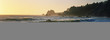 Surf at sunset