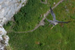 Peregrine Falcon launches off a cliff Peregrine Falcon launches off a cliff