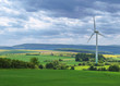 Foto: Landschaft mit Windrad Landschaft mit Windrad