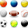 collection of sport balls - vector collection of sport balls - vector