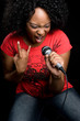 Girl Rocking Out