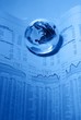Financial background with earth Financial background with earth