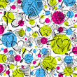 background with scribble hearts background with scribble hearts