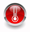 Thermometer glossy icon