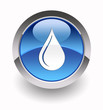 Water drop glossy icon