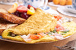 omelette close up