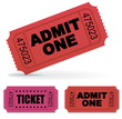 Admit one Vector Tickets Set