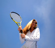 woman and tennis