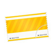 ticket v3 gelb blanko