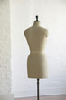 Mannequin indoors, back view