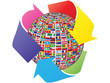 national recycling vector illustration