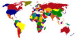 Extra detailed map of the world