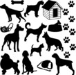 Dogs collage (vector)